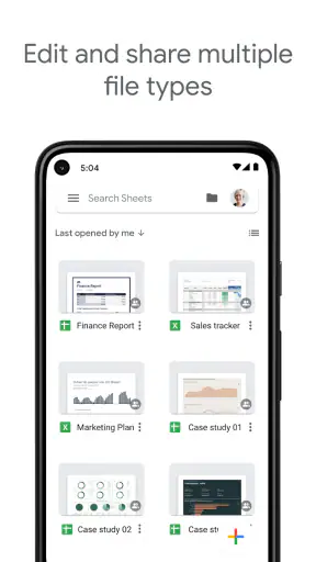 Google スプレッドシート screenshot