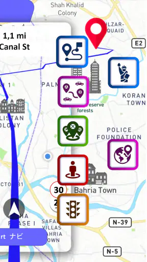 GPS ナビゲーション、地図、ルート screenshot