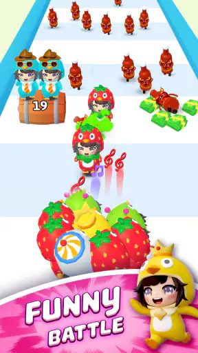 Gugu Gaga Penguin: Merge & Run screenshot