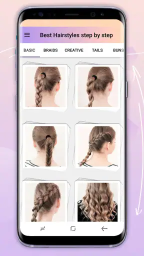 Hairstyles step by step screenshot