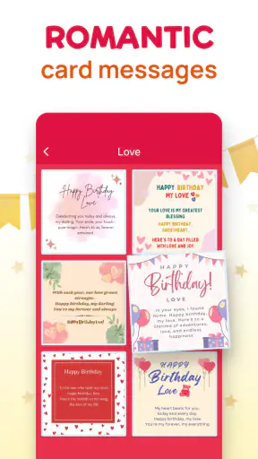 Happy Birthday Card Wishes screenshot