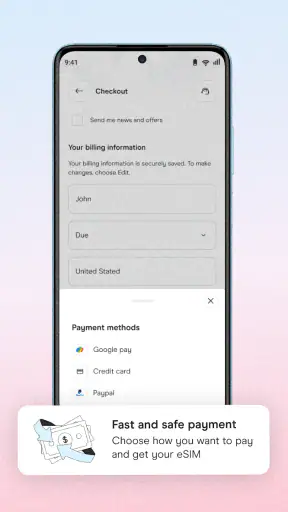 Holafly eSIM Prepaid Card screenshot