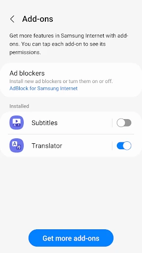 Internet Browser screenshot