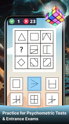 IQテスト＆脳トレ無料: なぞなぞ＆論理パズル screenshot
