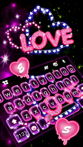 Neon Love キーボード screenshot