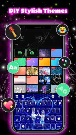 Neon Love キーボード screenshot