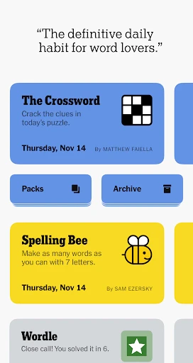 NYT Games: Word, Number, Logic screenshot