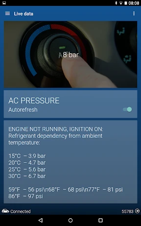 OBDeleven VAG car diagnostics screenshot