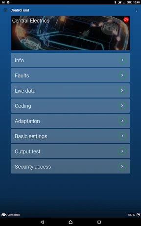 OBDeleven VAG car diagnostics screenshot