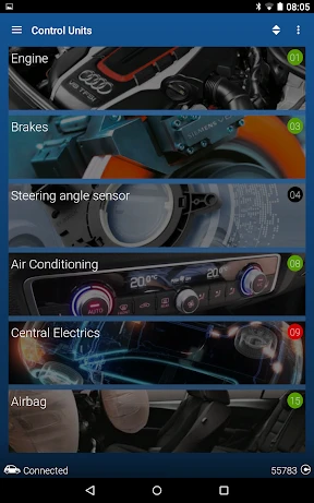 OBDeleven VAG car diagnostics screenshot