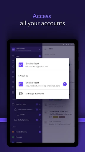 Proton Mail: Encrypted Email screenshot