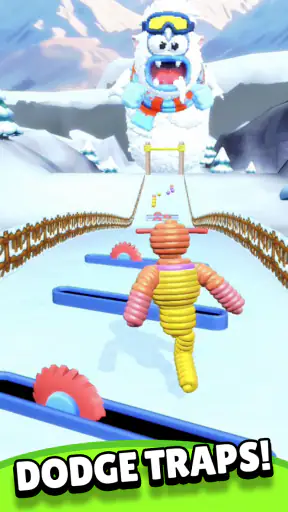 Rope Man Run - Yarn Hero Game screenshot