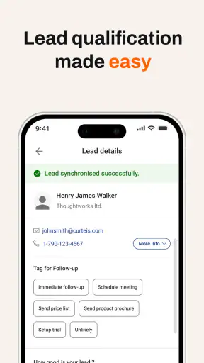 RX Lead Manager App screenshot