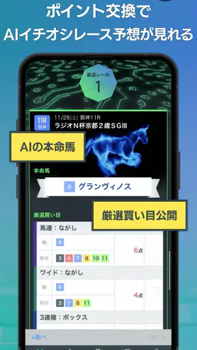 SPAIA競馬~AI予想とデータ解析による次世代の競馬アプリ screenshot