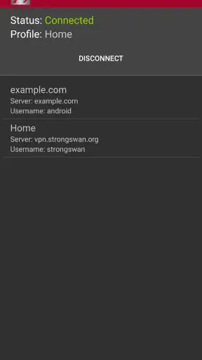 strongSwan VPN Client screenshot