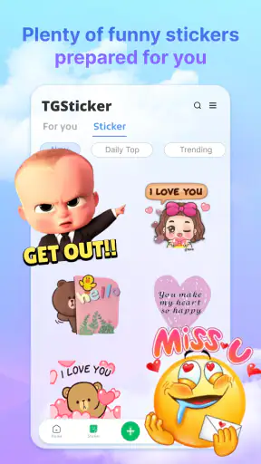 Tgsticker - sticker & kaomoji screenshot