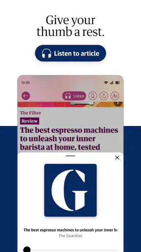The Guardian - Live World News screenshot