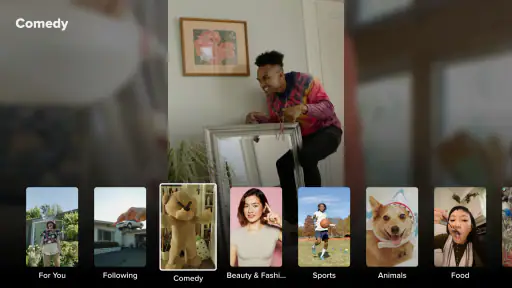 TikTok for Android TV screenshot