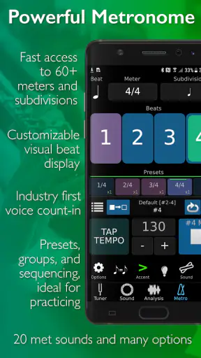 TonalEnergy  チューナーとメトロノーム screenshot