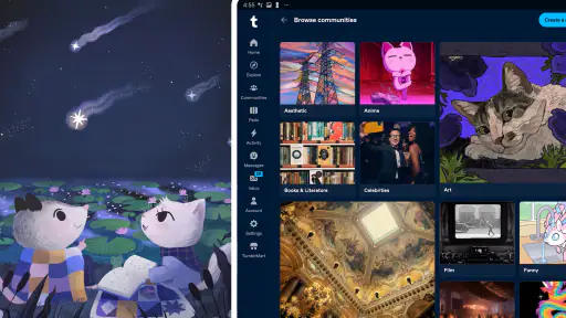 Tumblr—ファンサイト、アート、カオス screenshot