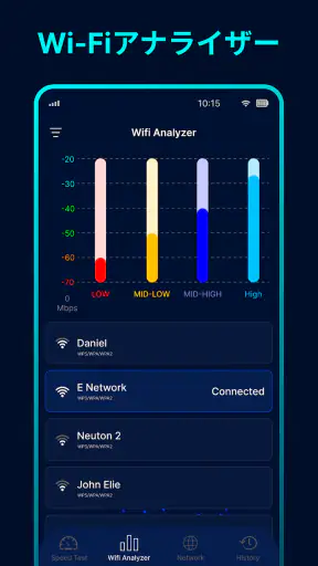 WiFi アナライザー: スピードテスト screenshot