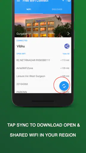 Wifi 接続を開く screenshot