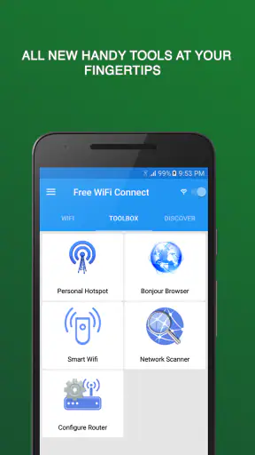 Wifi 接続を開く screenshot