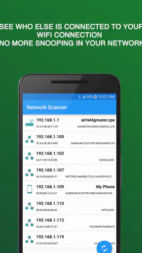 Wifi 接続を開く screenshot
