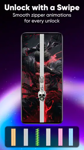 Zipper Lock Screen & Wallpaper screenshot