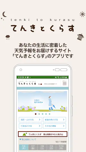 てんきとくらす tenki to kurasu screenshot