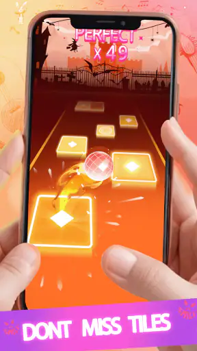 カラーダンスホップビート音楽ゲーム screenshot