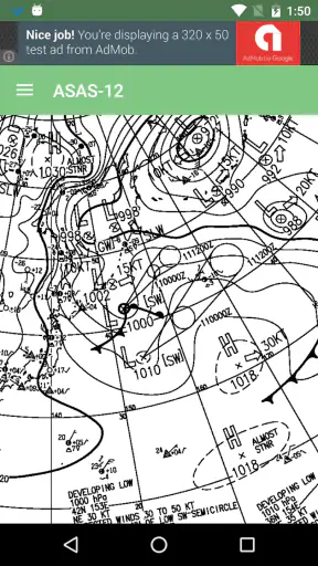 カラー天気図 screenshot