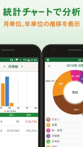 シンプル家計簿 - 使いやすい家計簿アプリポケットマネー screenshot