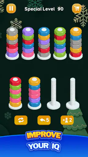 ナット整理・カラーゲーム screenshot