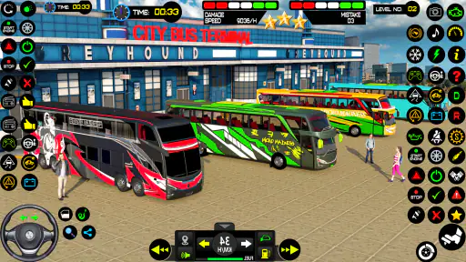 バス シミュレーター コーチ バス ゲーム screenshot