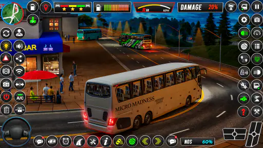 バス シミュレーター コーチ バス ゲーム screenshot