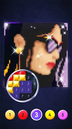 マジックダイヤモンドアート:数字で塗り絵 screenshot