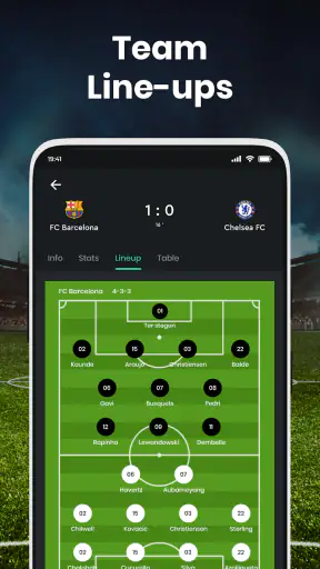 ライブスコア :  試合のリマインダー screenshot