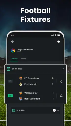 ライブスコア :  試合のリマインダー screenshot