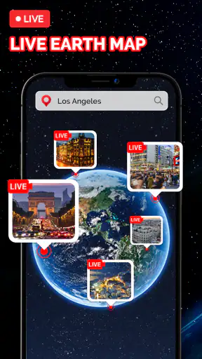 ライブ地球地図 - サテライト，ストリートビュー screenshot