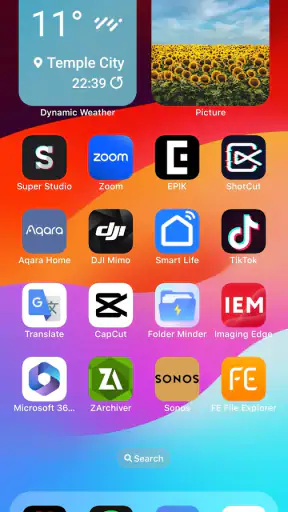 ランチャー iOS 18 screenshot