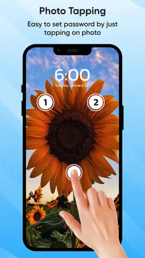 ロック画面をタッチ 写真をタッチ screenshot