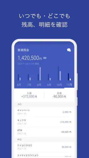 京葉銀行アプリ screenshot