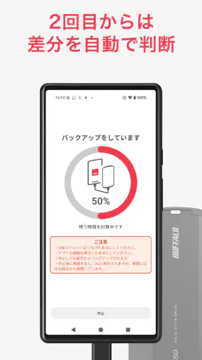 写真バックアップ - 写真の保護や容量問題の解消に screenshot