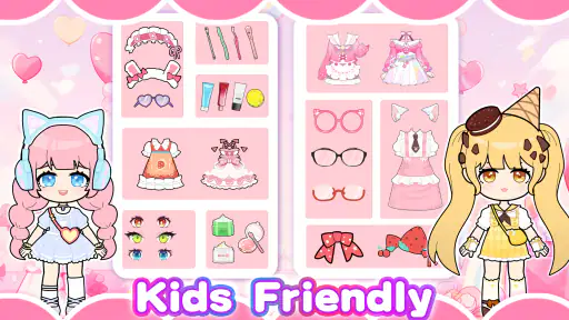 可愛い女の子: プリンセススタイリスト& 着せ 替え アプリ screenshot