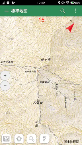 地理院地図 screenshot