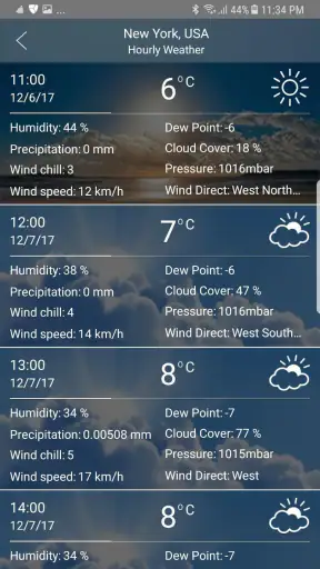 天気 嵐  ウィジェット 風速 screenshot