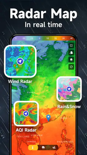 天気－料金なしのリアルタイム天気予報、災害警報とウィジェット screenshot