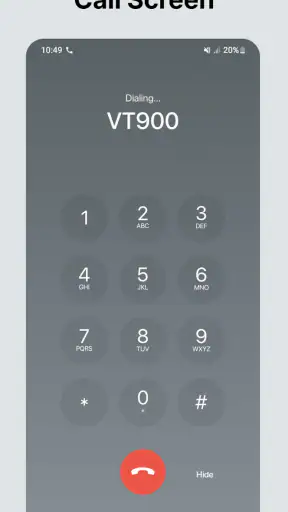 電話 - ダイヤラーと通話画面 screenshot
