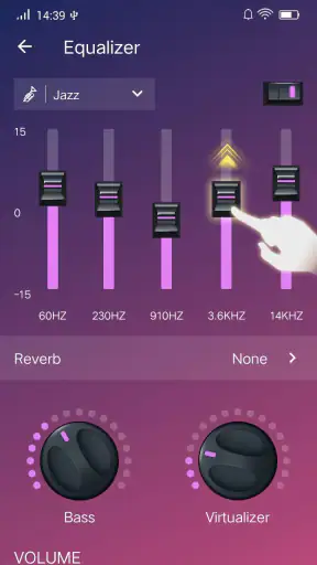 音楽プレーヤー - オーディオプレーヤーとベースブースター screenshot